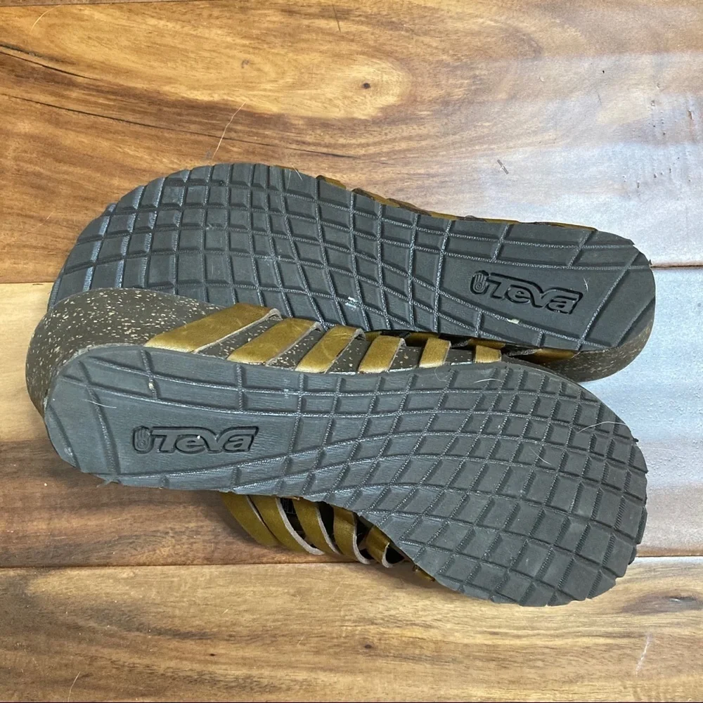 Reba Leather Strappy Slides